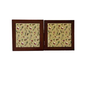 Set of 2 Young’s Fishing Lure Wall Plaques 8” Rustic Cabin Lodge Lake House Deco